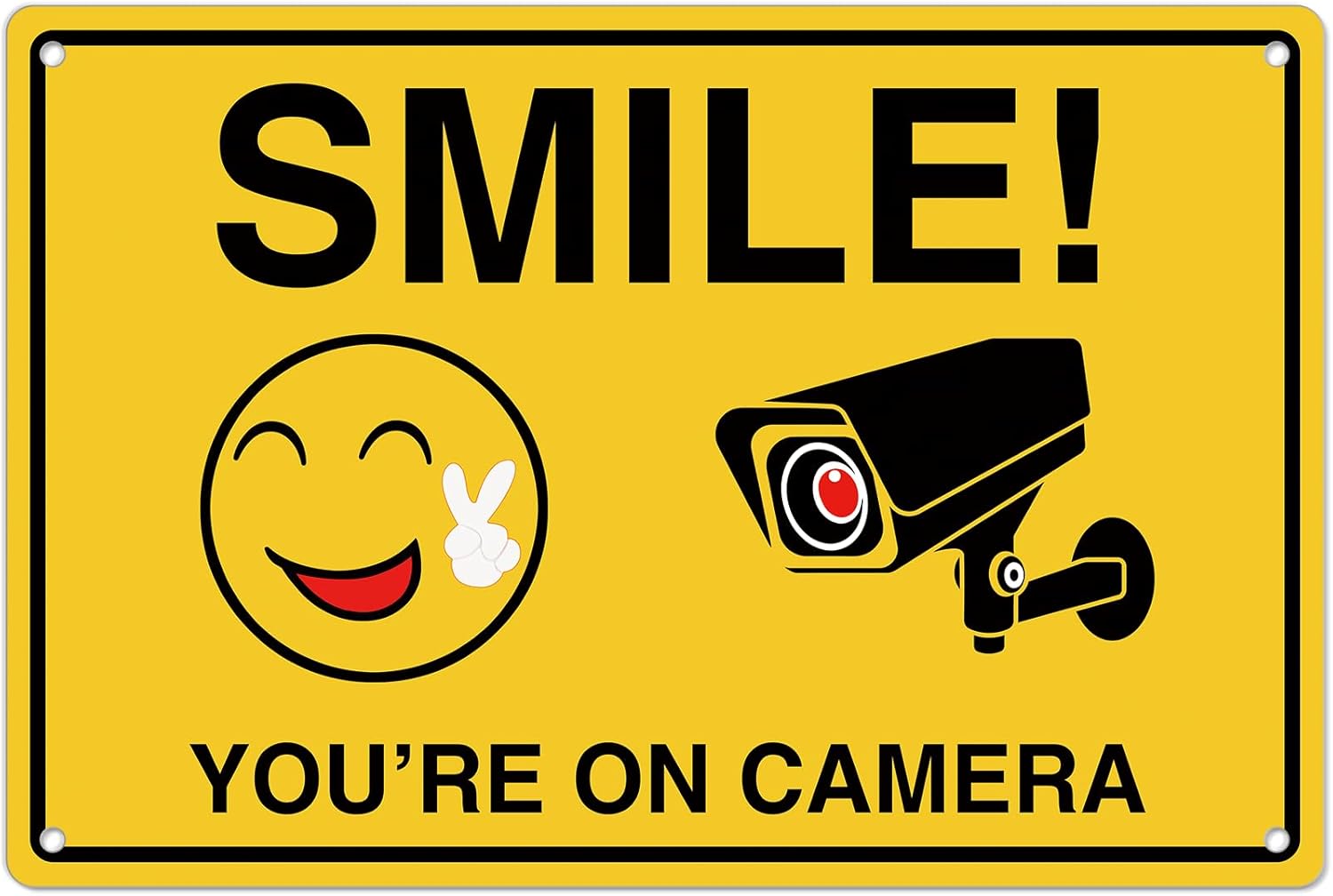 Home Security Group - Smile Youre On Camera Signs ;