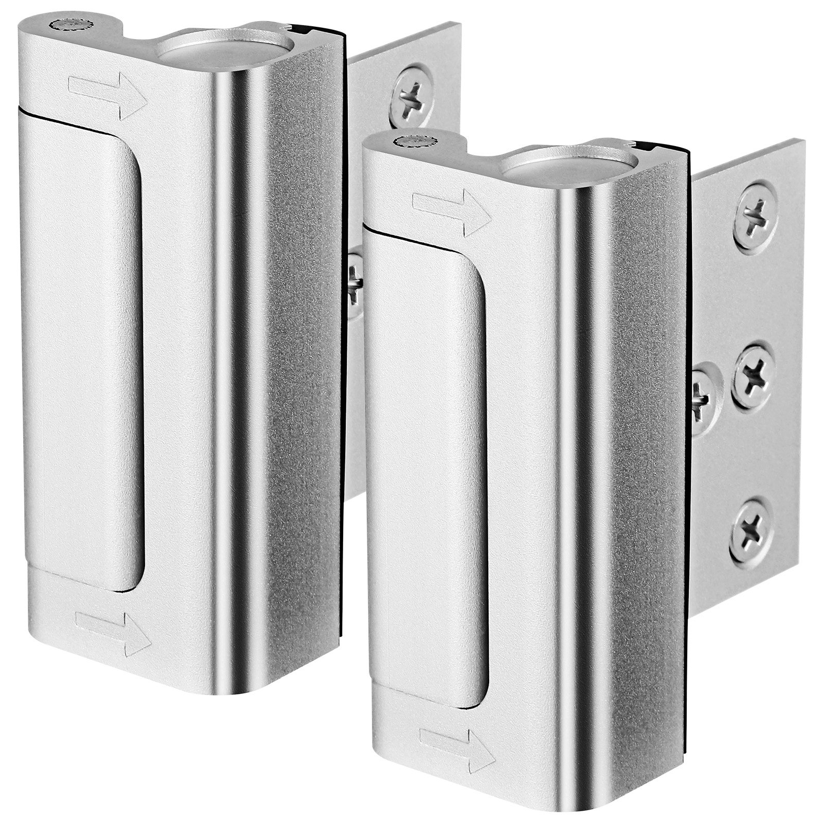 Home Security Door Reinforcement Lock - 2Pcs Door Reinforcement Lock Aluminum Alloy