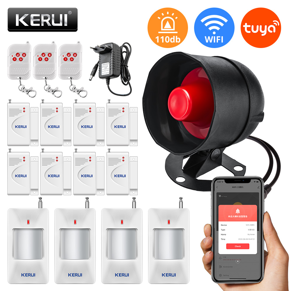 Home Security Deals - KERUI Tuya WIFI Loudly Speaker High