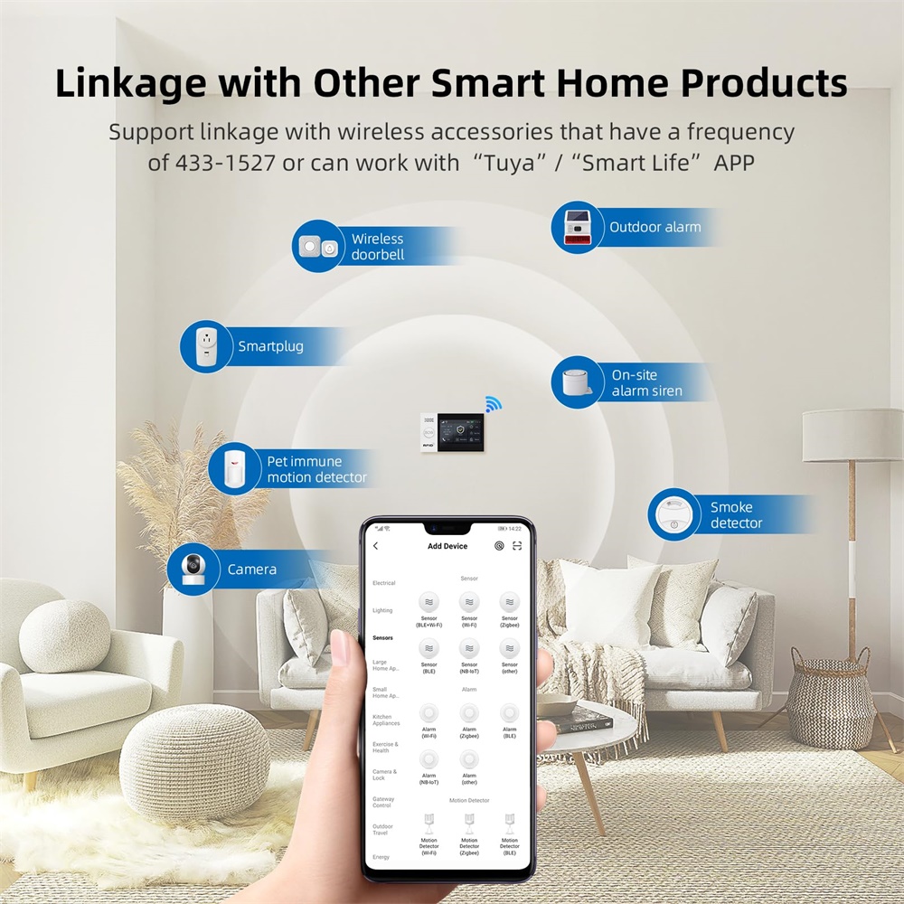 2.4G WIFI Smart GSM Alarm Syst - Sim Gsm Alarm 评论和价格