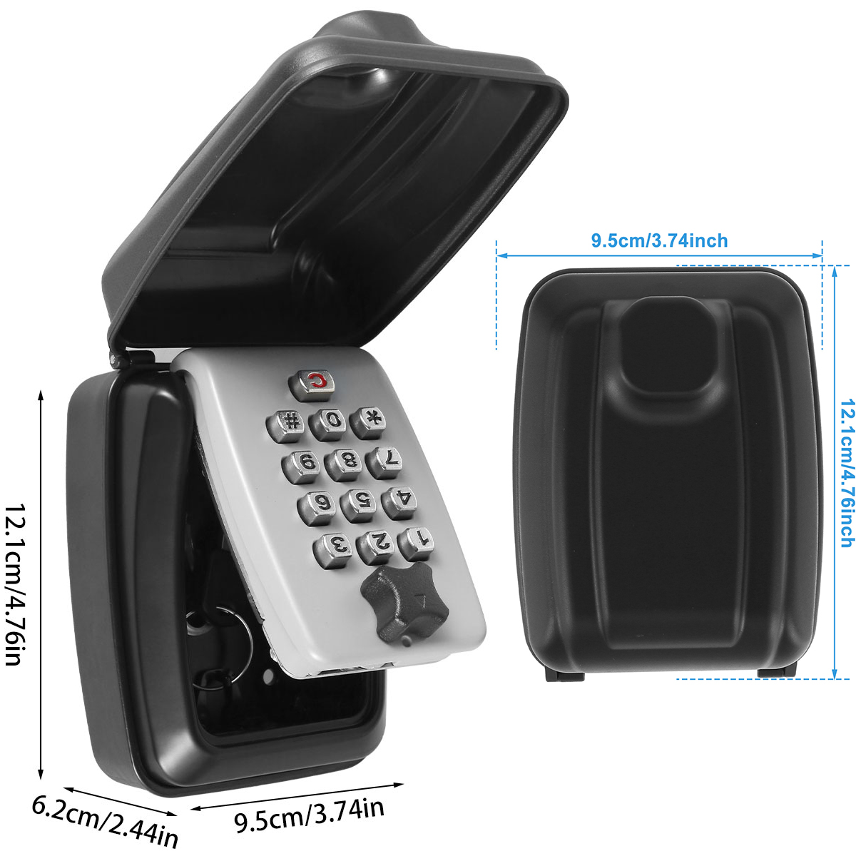 Key Lock Box Wall-Mount Secret - Home Security Group 评论和价格