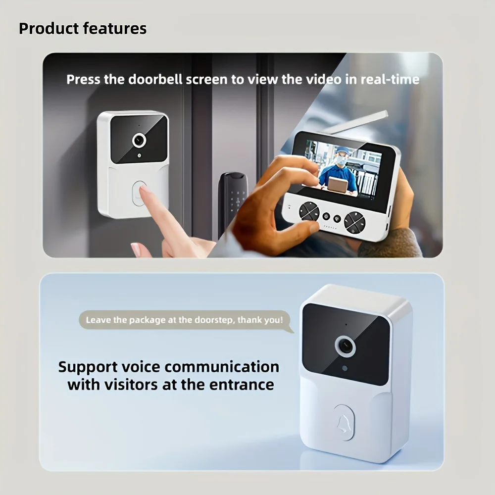 5‑Inch Smart Ring Doorbell Cam - Home Security Ring Camera 评论和价格