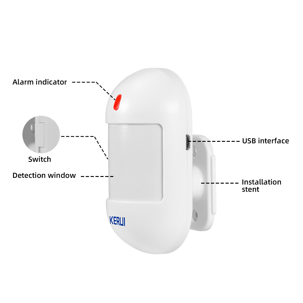 KERUI Wireless PIR Motion Sens - Sim Gsm Alarm 评论和价格