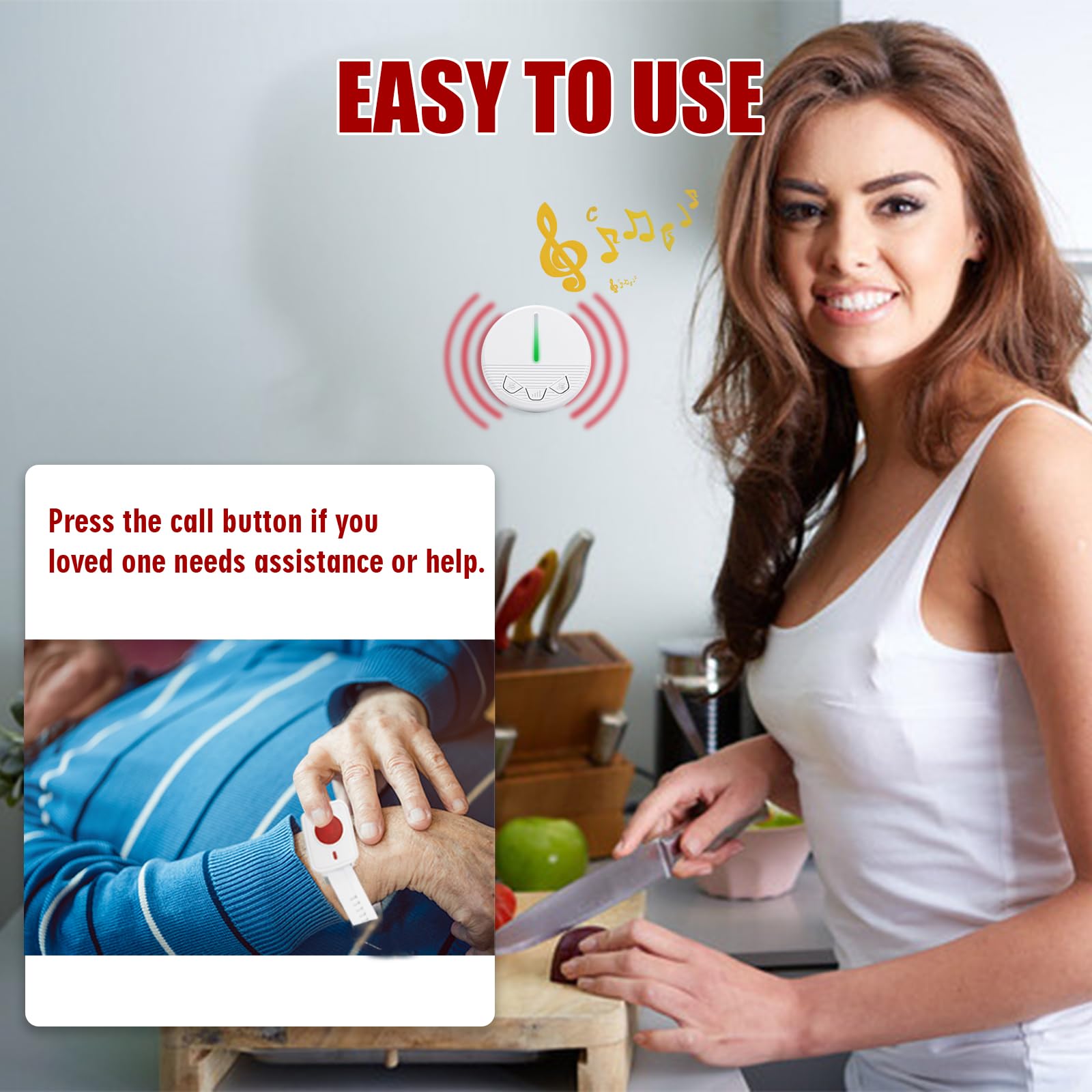 Hospital Caregiver Call Button - Home Security For Seniors 评论和价格