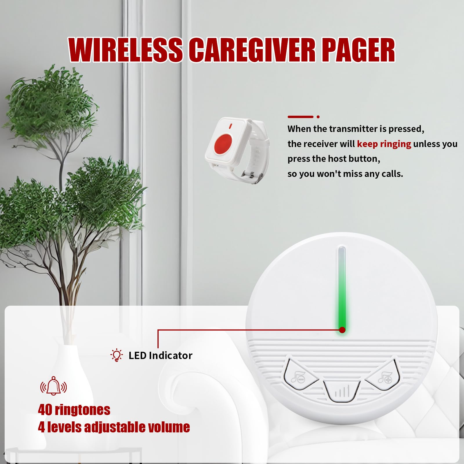 Hospital Caregiver Call Button - Home Security For Seniors 评论和价格