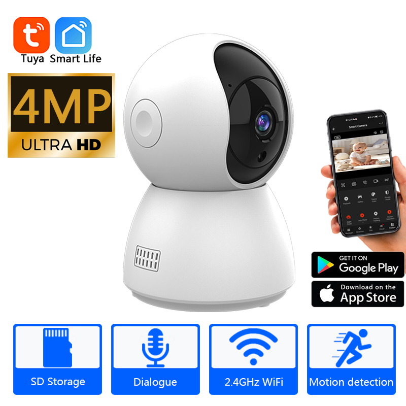 HD 4MP Tuya Smart Mini WiFi IP - Home Security Xiaomi 评论和价格
