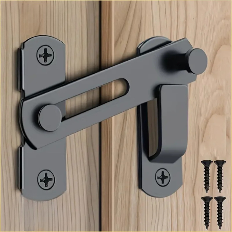 Sliding right-angle door lock, - Home Security Door Reinforcement Lock 评论和价格