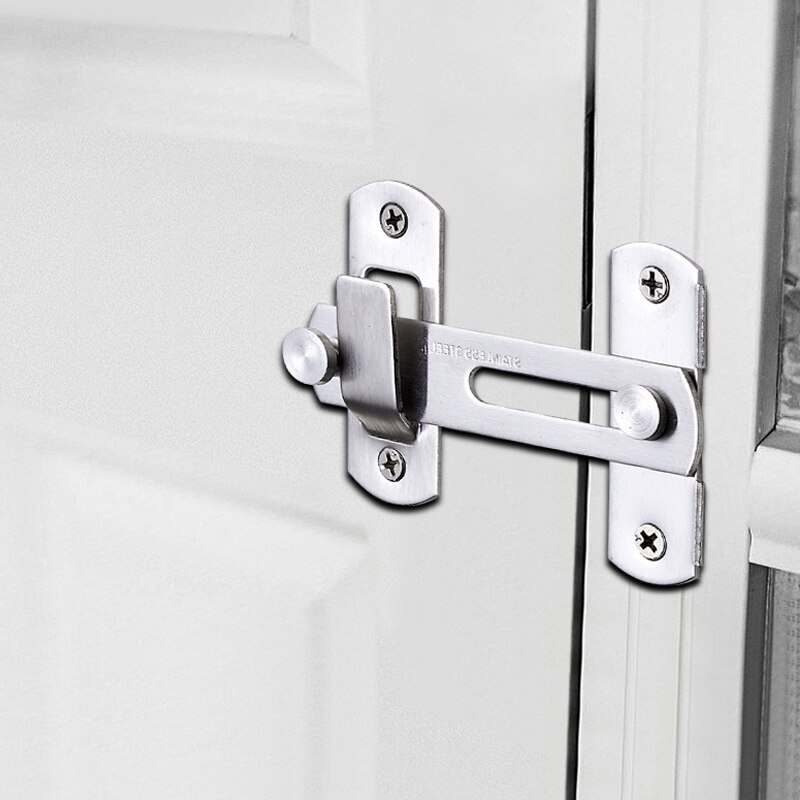 Sliding right-angle door lock, - Home Security Door Reinforcement Lock 评论和价格