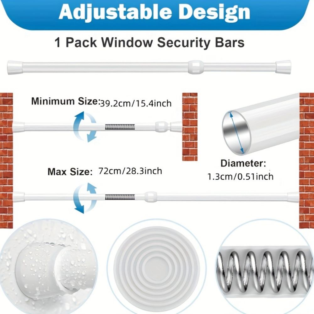 Adjustable Metal Window & Door - Home Security Door Reinforcement Lock 评论和价格