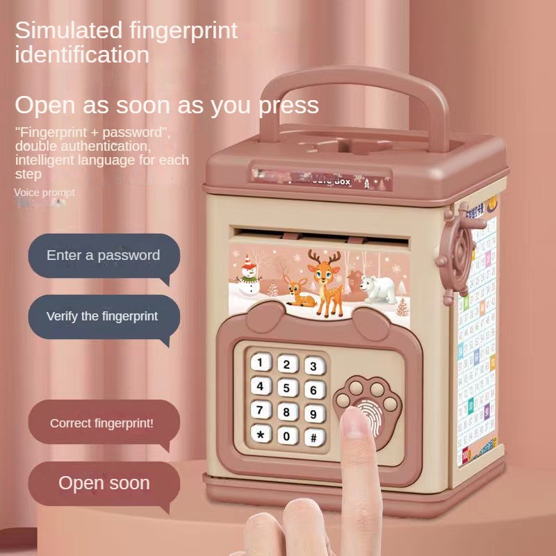 Money Box with Fingerprint Pig - Home Security Safe 评论和价格
