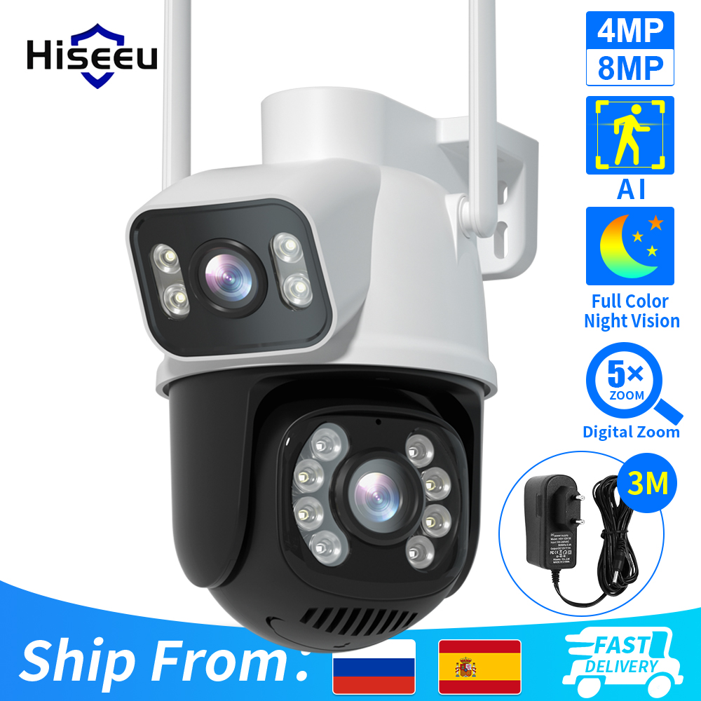 Hiseeu 4K 8MP PTZ Wifi IP Came - Home Security Xiaomi 评论和价格