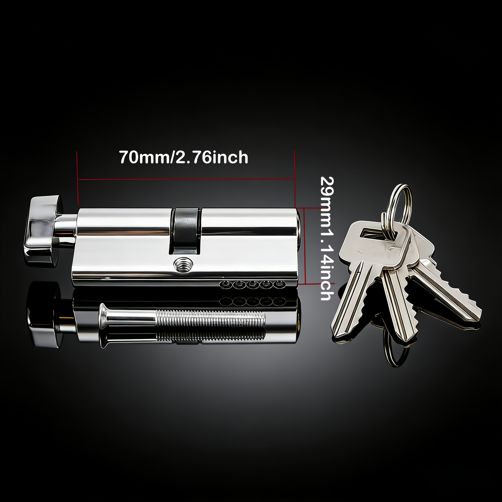 1Pc Door Handle Lock Cylinder, - Home Security Safe 评论和价格