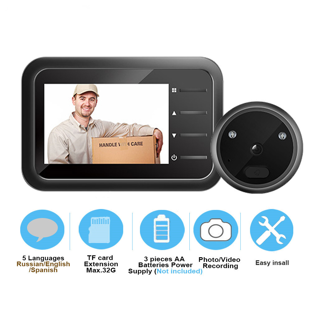 Video Peephole Doorbell Camera - Home Security Ring Camera 评论和价格