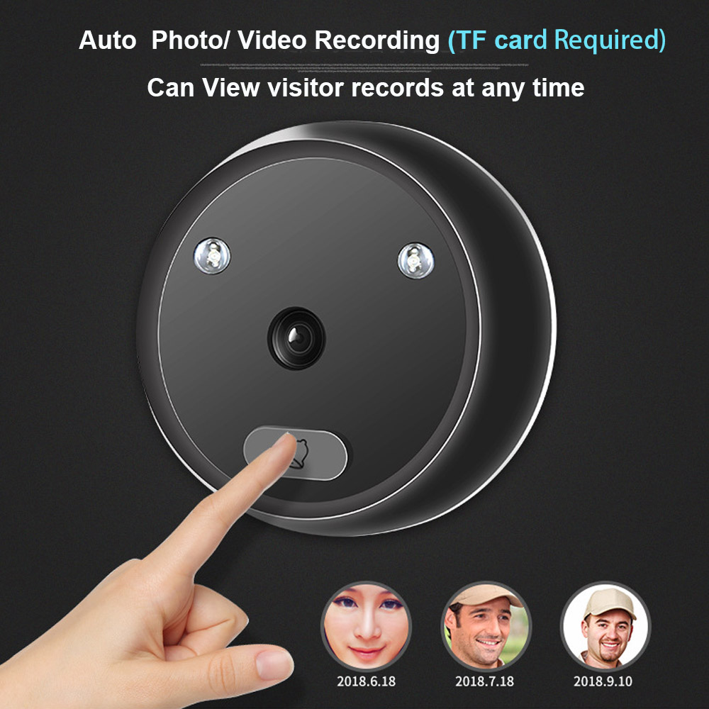 Video Peephole Doorbell Camera - Home Security Ring Camera 评论和价格
