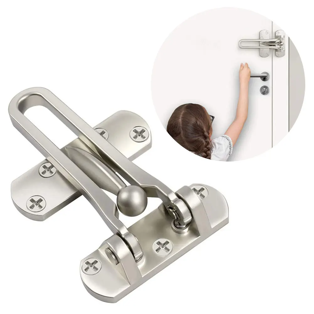 Durable Stainless Steel Anti-T - Home Security Door Reinforcement Lock 评论和价格