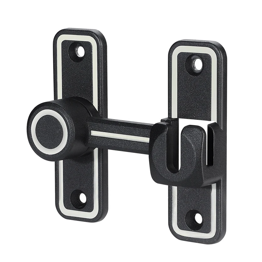 Black Luminous Barn Door Latch - Home Security Door Reinforcement Lock 评论和价格