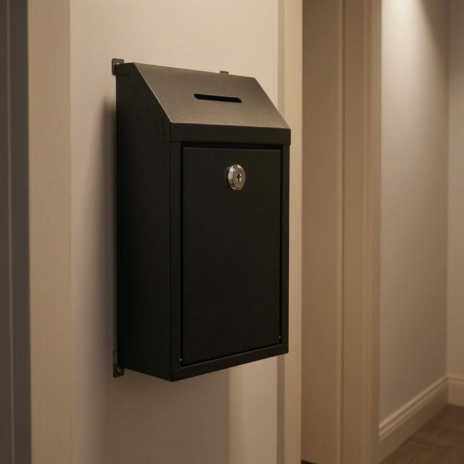 Slanted-Top Mailbox Keyed Lock - Home Security Service 评论和价格