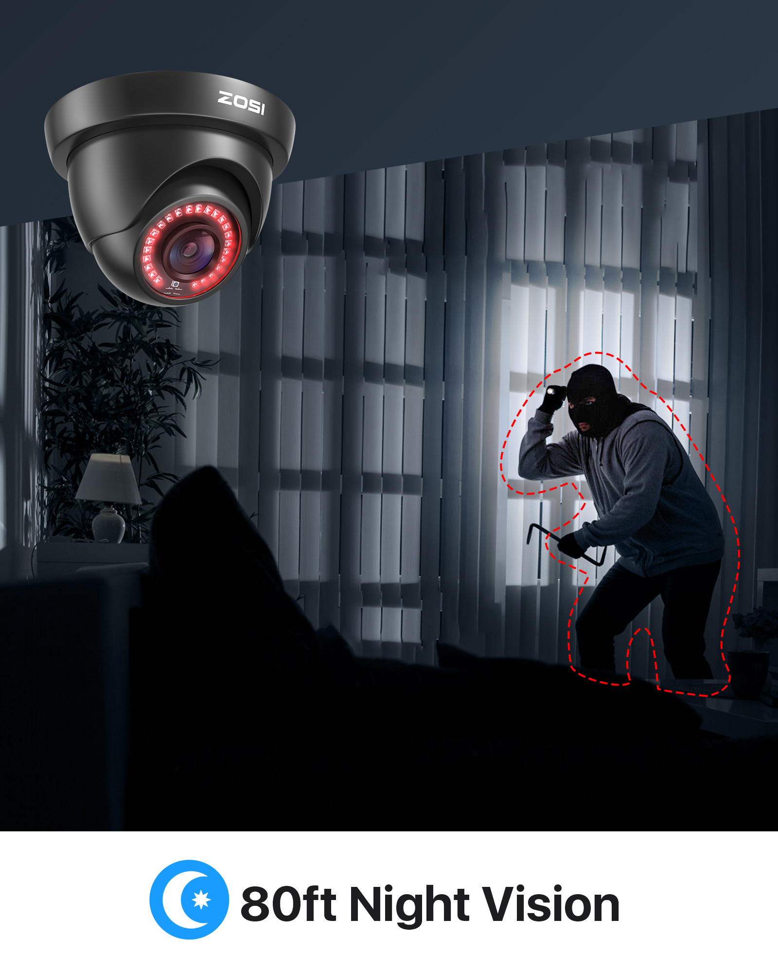 ZOSI 2.0MP HD 1080P CCTV Secur - Home Security Systems With Cameras 评论和价格