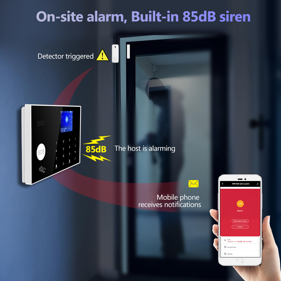 KERUI 4G Alarm System with Wir - Home Security Zones 评论和价格