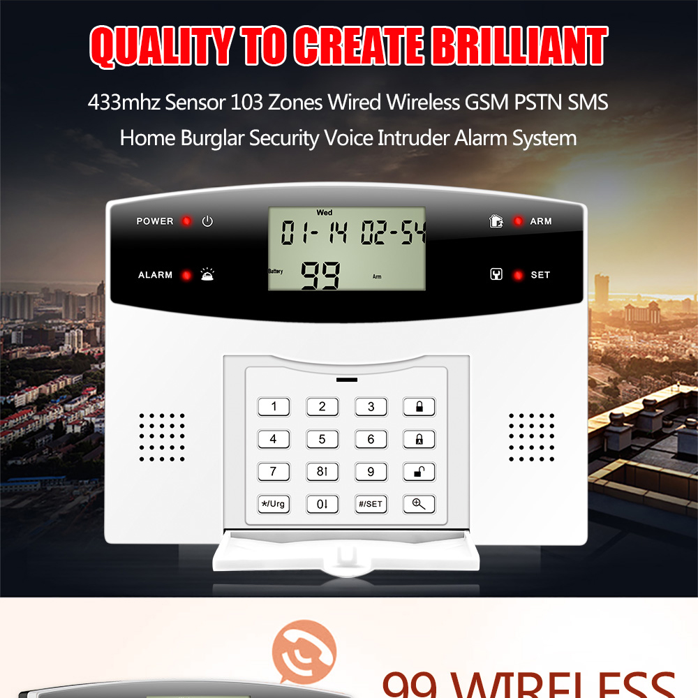 1Set Home Security 2G GSM Burg - Home Security Zones 评论和价格