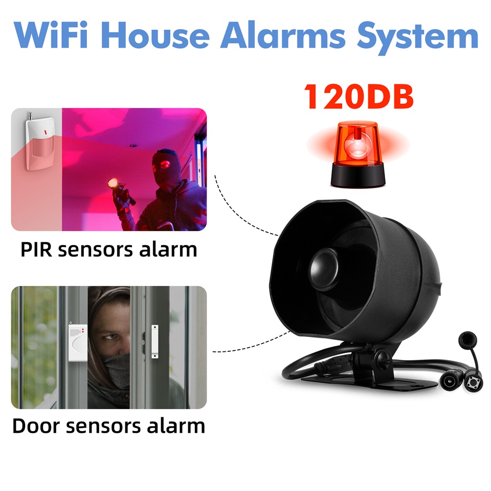 KERUI 120db Siren Alarm System - Home Security Group 评论和价格