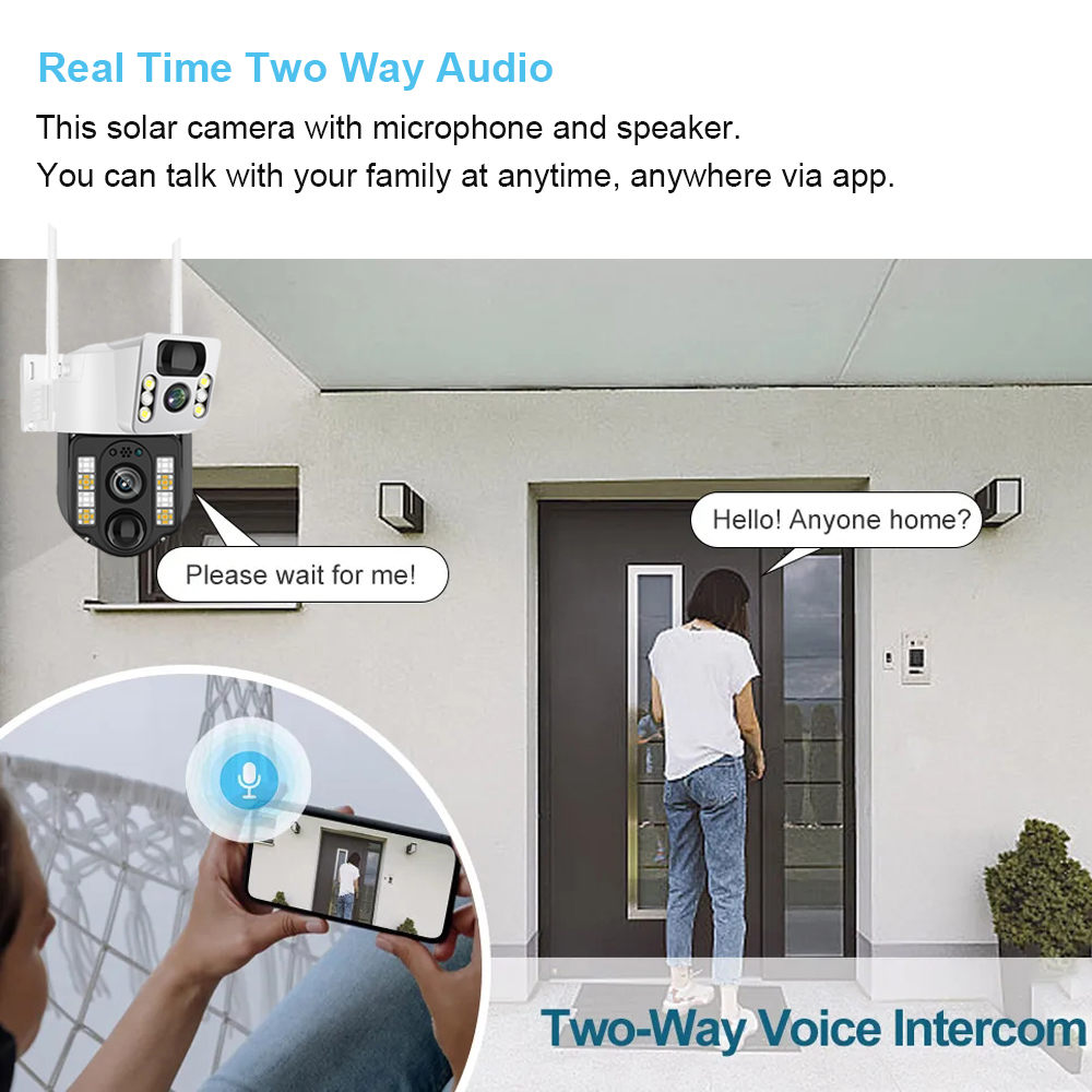 WiFi/4G Solar Camera IP CCTV S - Home Security Systems With Cameras 评论和价格