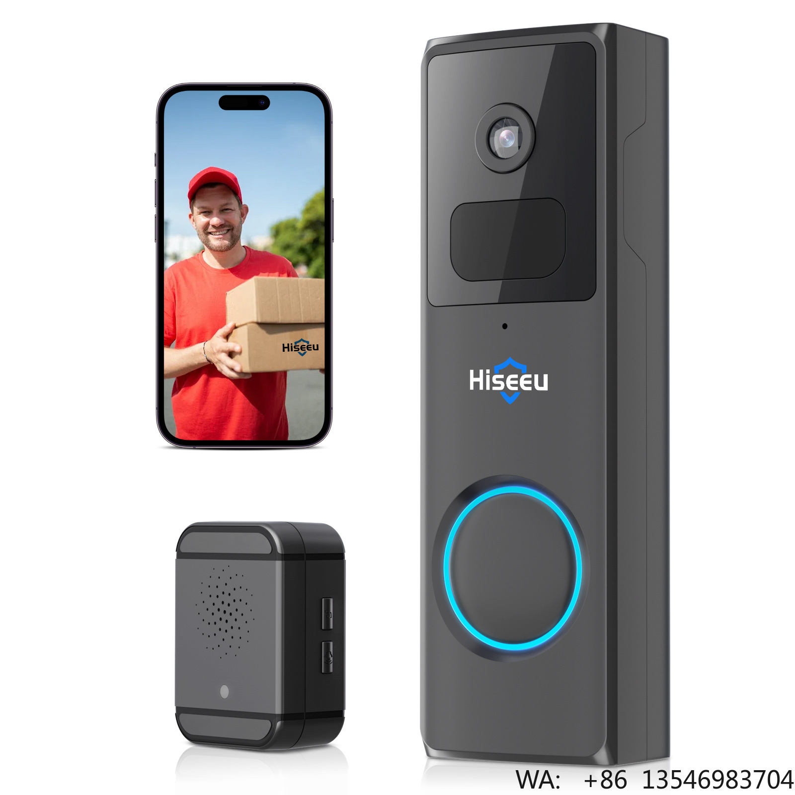 Hiseeu 1080P Home Ring Doorbel - Home Security Ring Camera 评论和价格