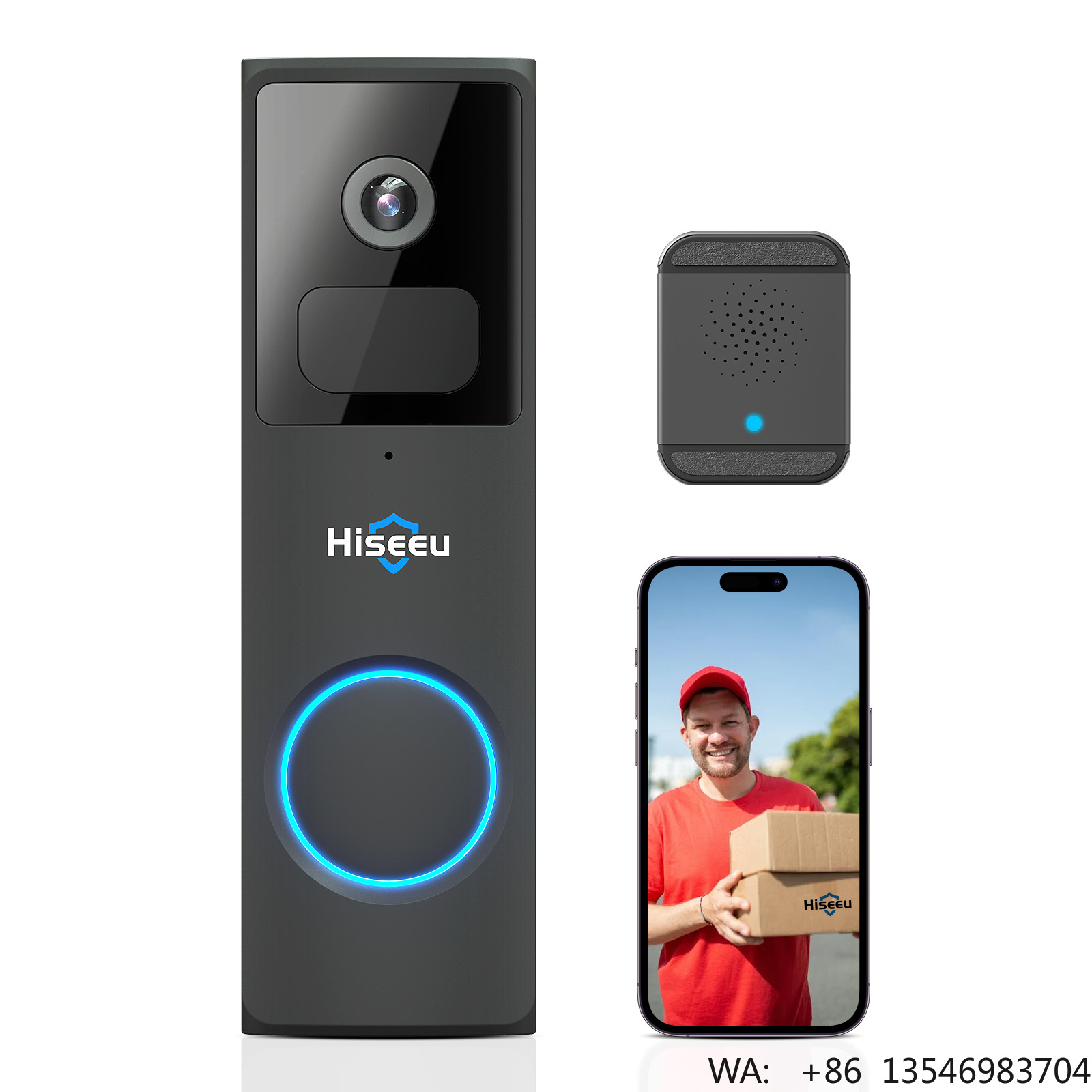 Hiseeu 1080P Home Ring Doorbel - Home Security Ring Camera 评论和价格