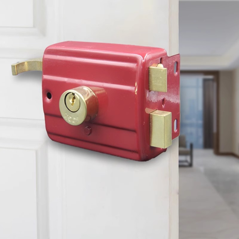 Old-fashioned Red Anti-theft S - Home Security Door Reinforcement Lock 评论和价格