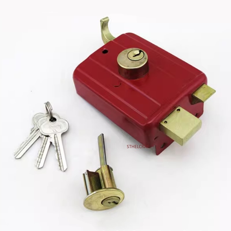 Old-fashioned Red Anti-theft S - Home Security Door Reinforcement Lock 评论和价格