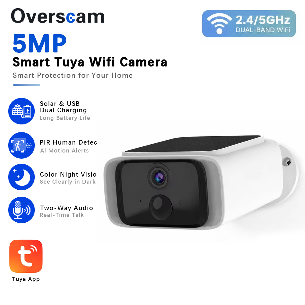 Tuya 5MP Solar Security Camera - Home Security Group 评论和价格