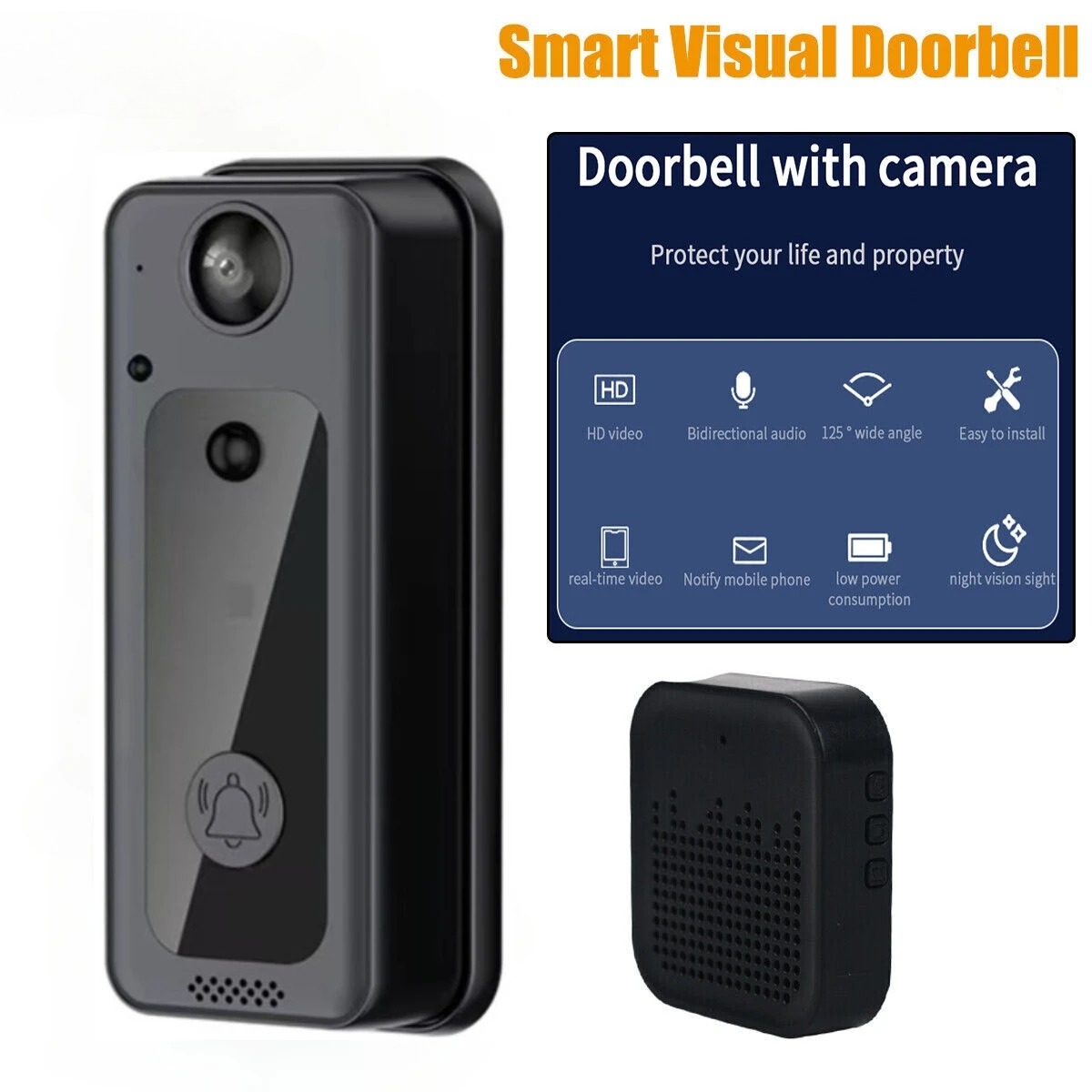 Wireless Doorbells Wifi Video  - Home Security Ring Camera 评论和价格