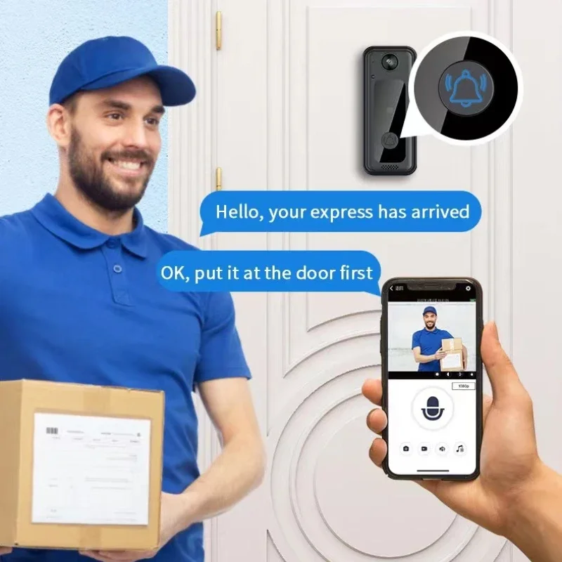 Wireless Doorbells Wifi Video  - Home Security Ring Camera 评论和价格