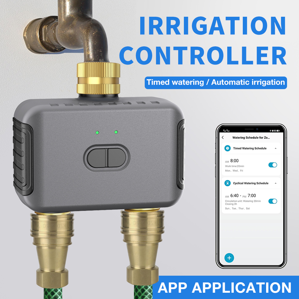 Tuya 2 Zone Watering Timer Gar - Home Security Technology 评论和价格